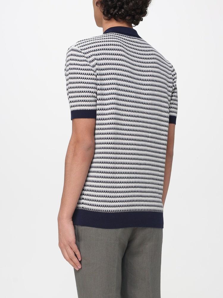 polo in maglia a fantasia 4032M517 263321 85 MANUEL RITZ 