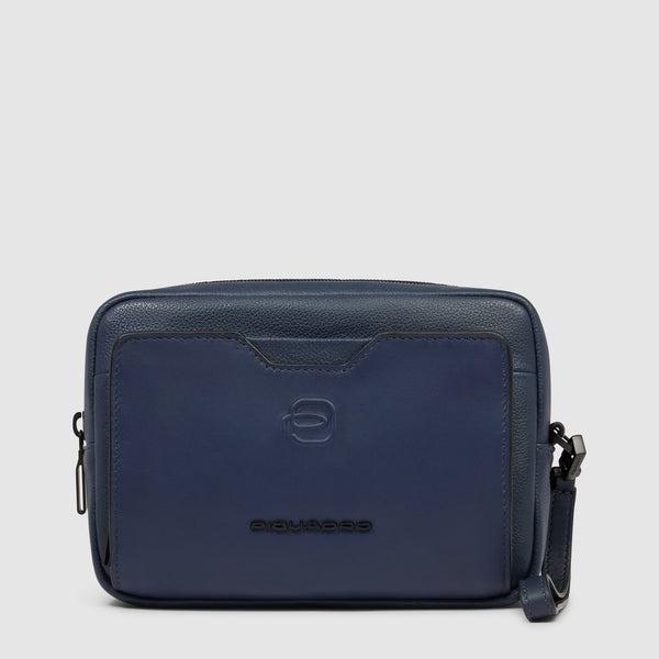 pochette a due scomaprti AC6913S142 BLU PIQUADRO 