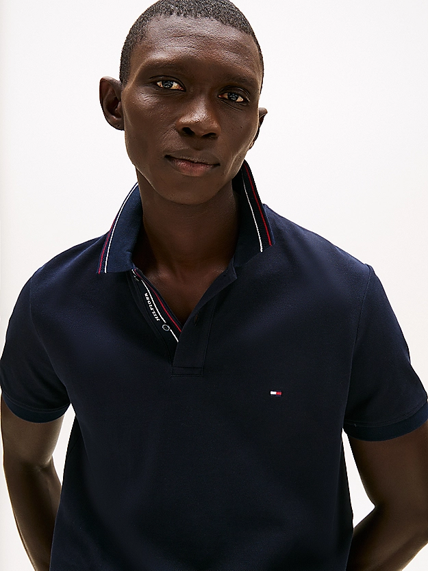 polo con contrasti regular fit MW0MW38459 DW5 TOMMY HILFIGER 