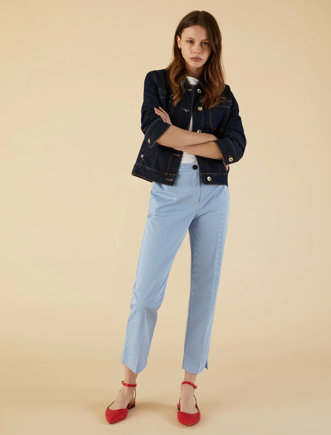 Pantalone in raso bicolor POMO 002 EMME MARELLA 