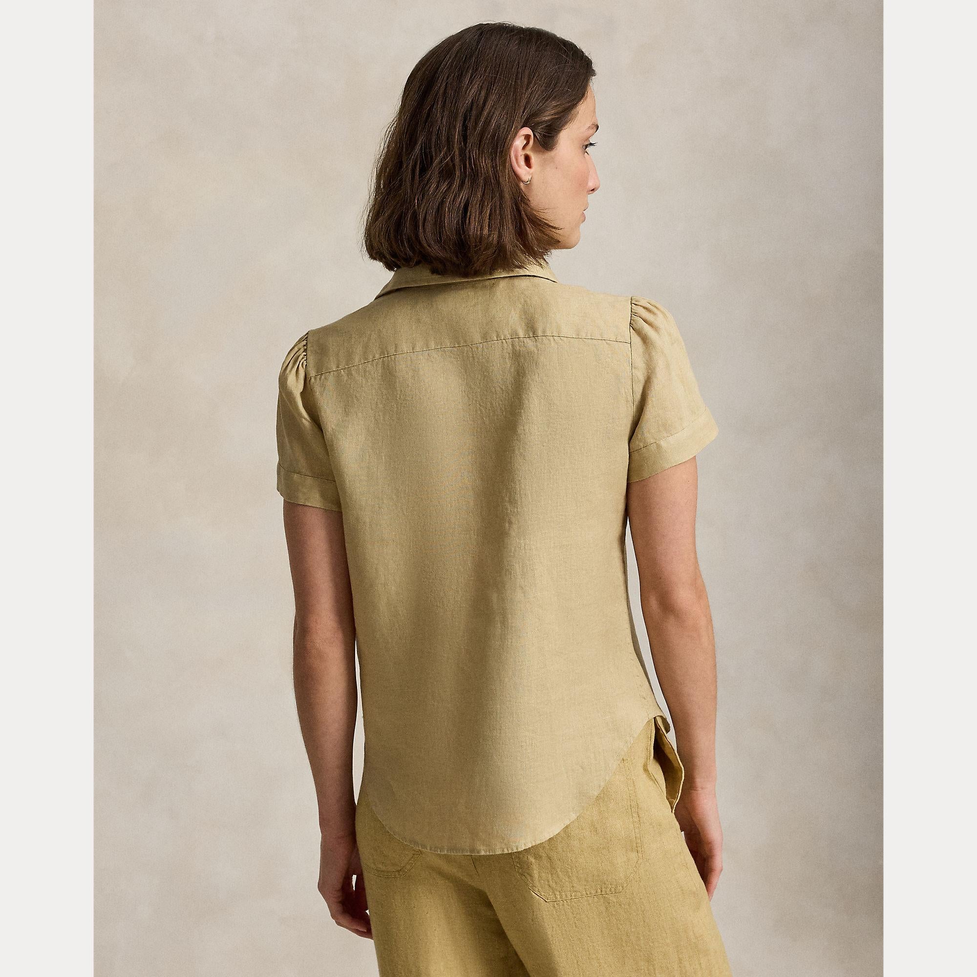 camicia in lino maniche corte 211-973366 507 RALPH LAUREN POLO 
