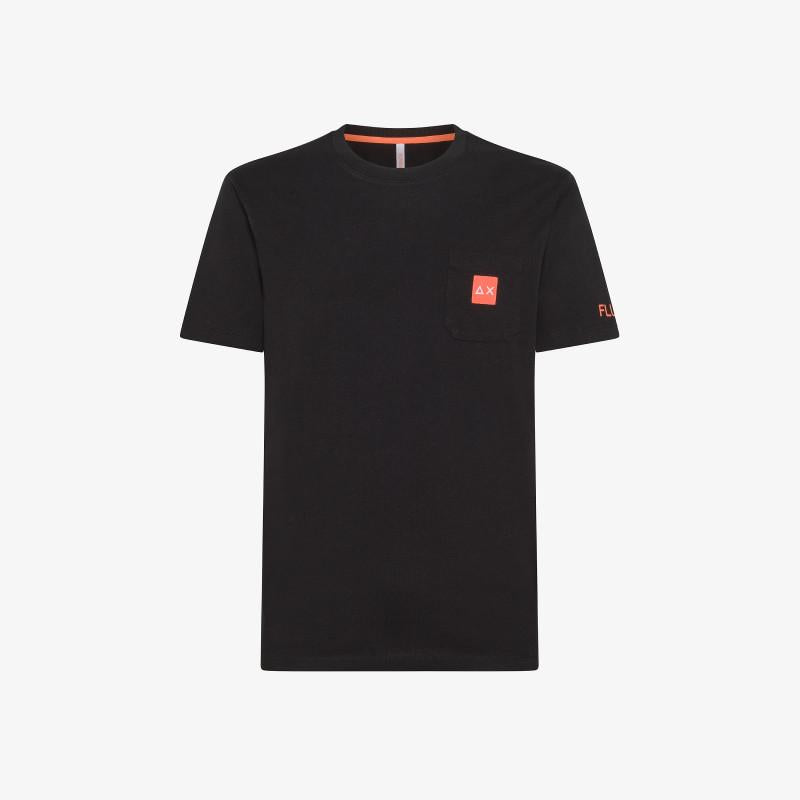 t-shirt con logo quadrato T34107 11 SUN68 