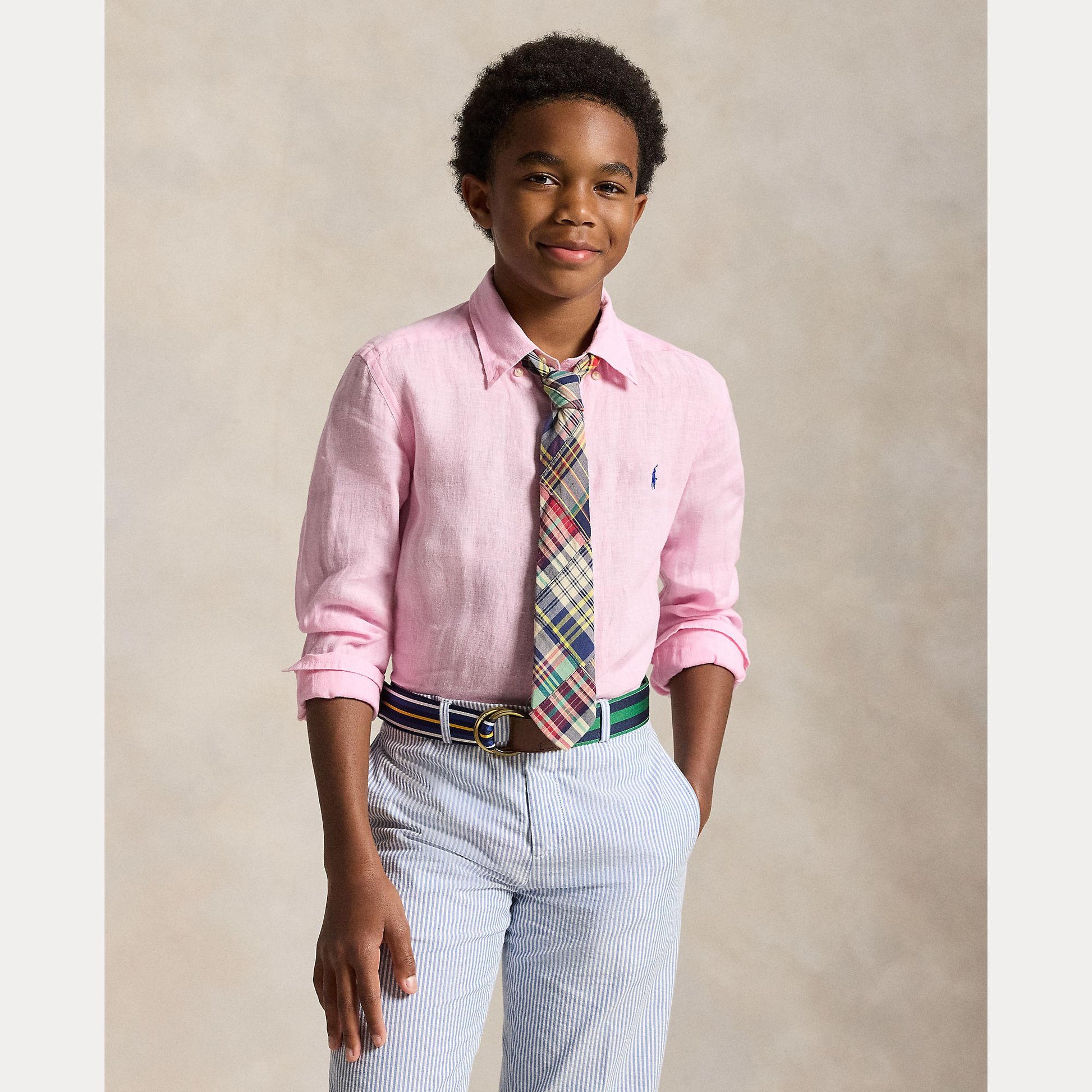 camicia lino 323-967600 002 RALPH LAUREN POLO 