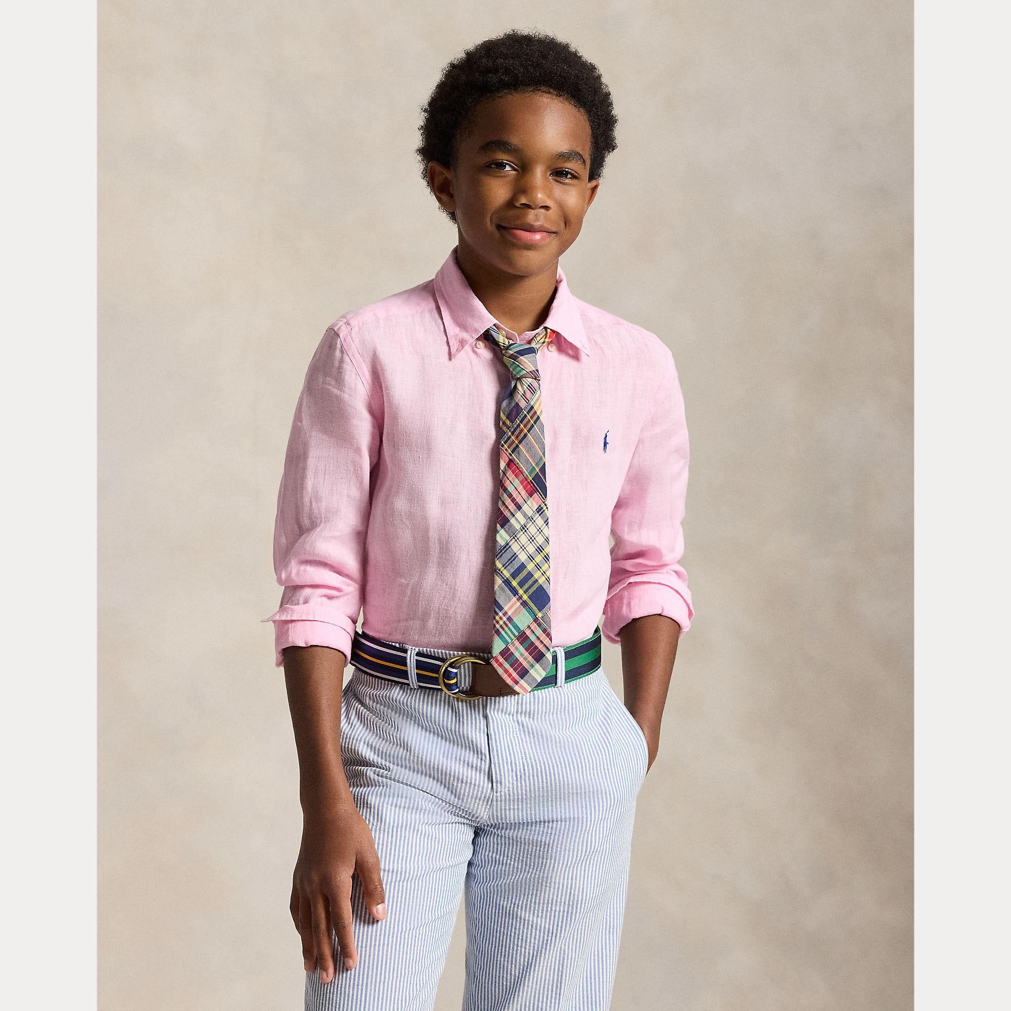camicia lino 323-967600 002 RALPH LAUREN POLO 