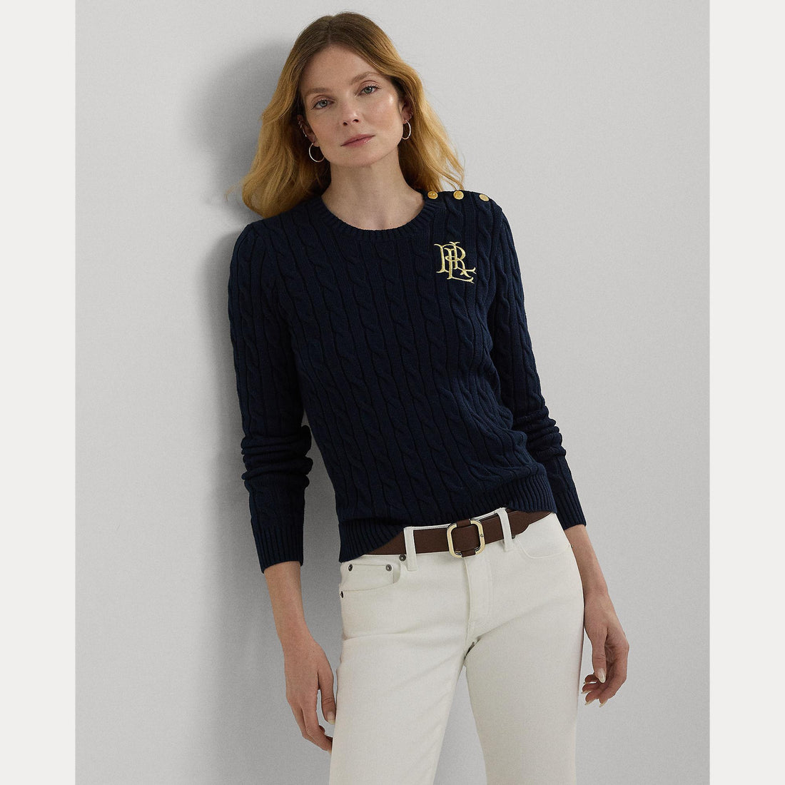 maglioncino ricamo logo e bottoni 200-932223 003 LAUREN RALPH LAUREN 