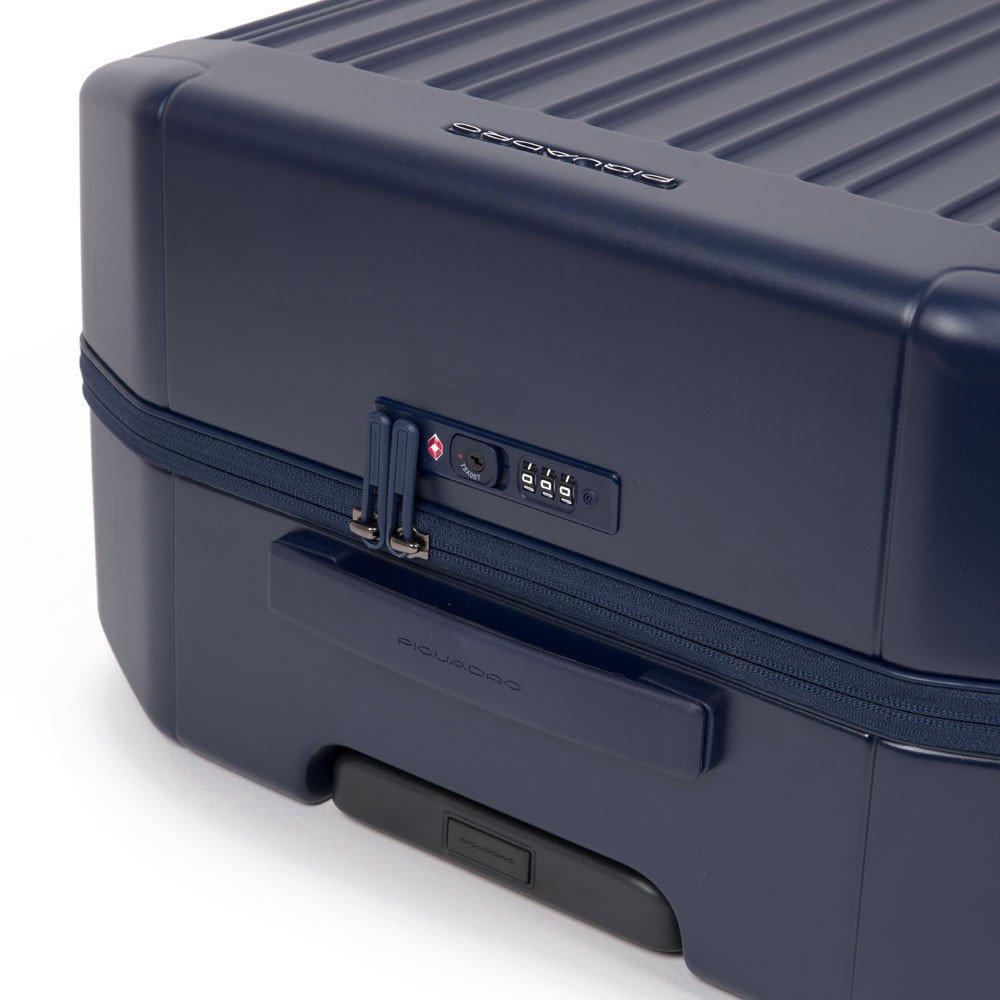 trolley a 4 ruote BV4427PQL BLUO PIQUADRO 