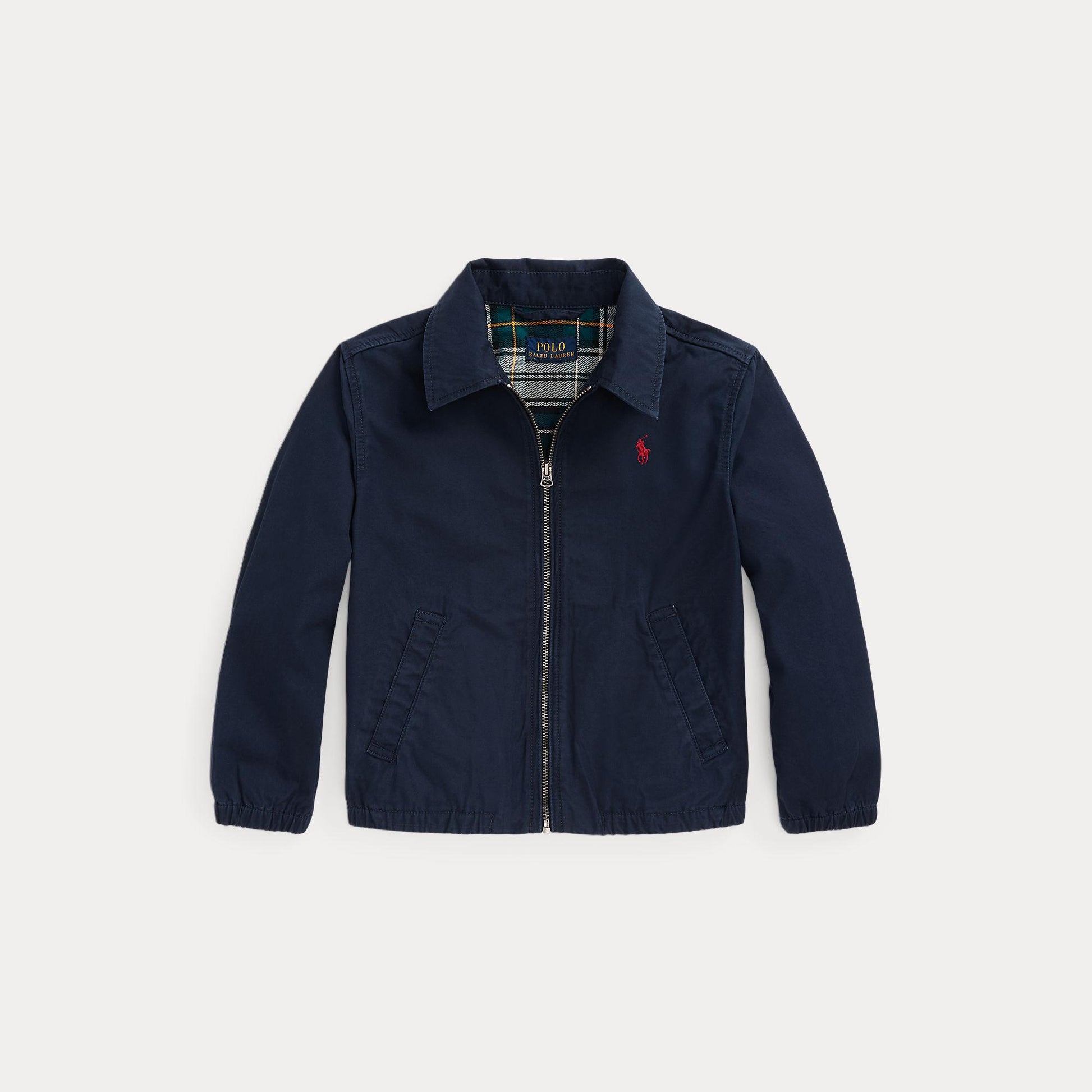 giubbino in popeline con logo 322-934661 002 RALPH LAUREN POLO 