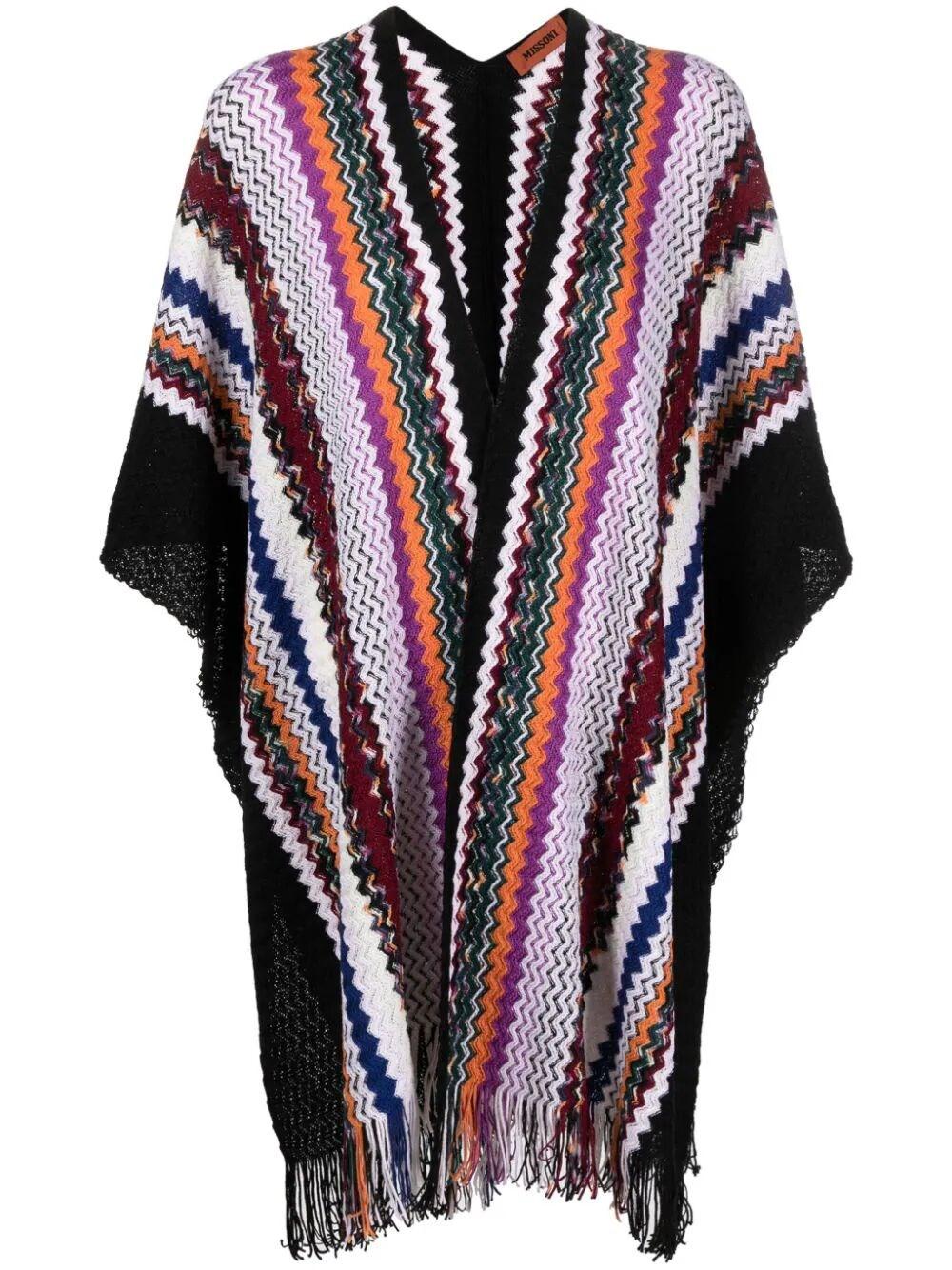 Mantella in lana zig zag missoni MA49WOD9222 0001 MISSONI 