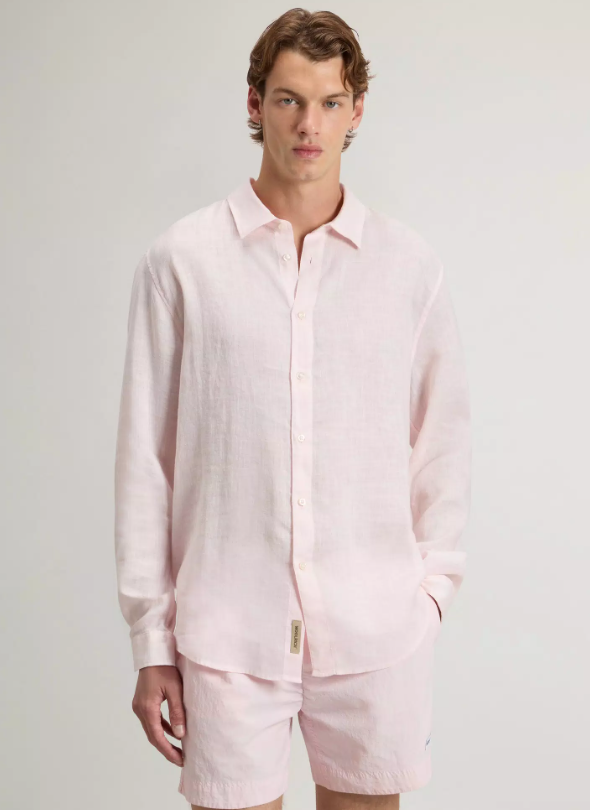 camicia in lino CFWOSI2013MRUT5284 4316 WOOLRICH 