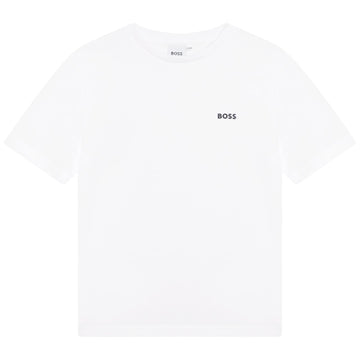 t-shirt mini logo petto J25P23 10P BOSS 