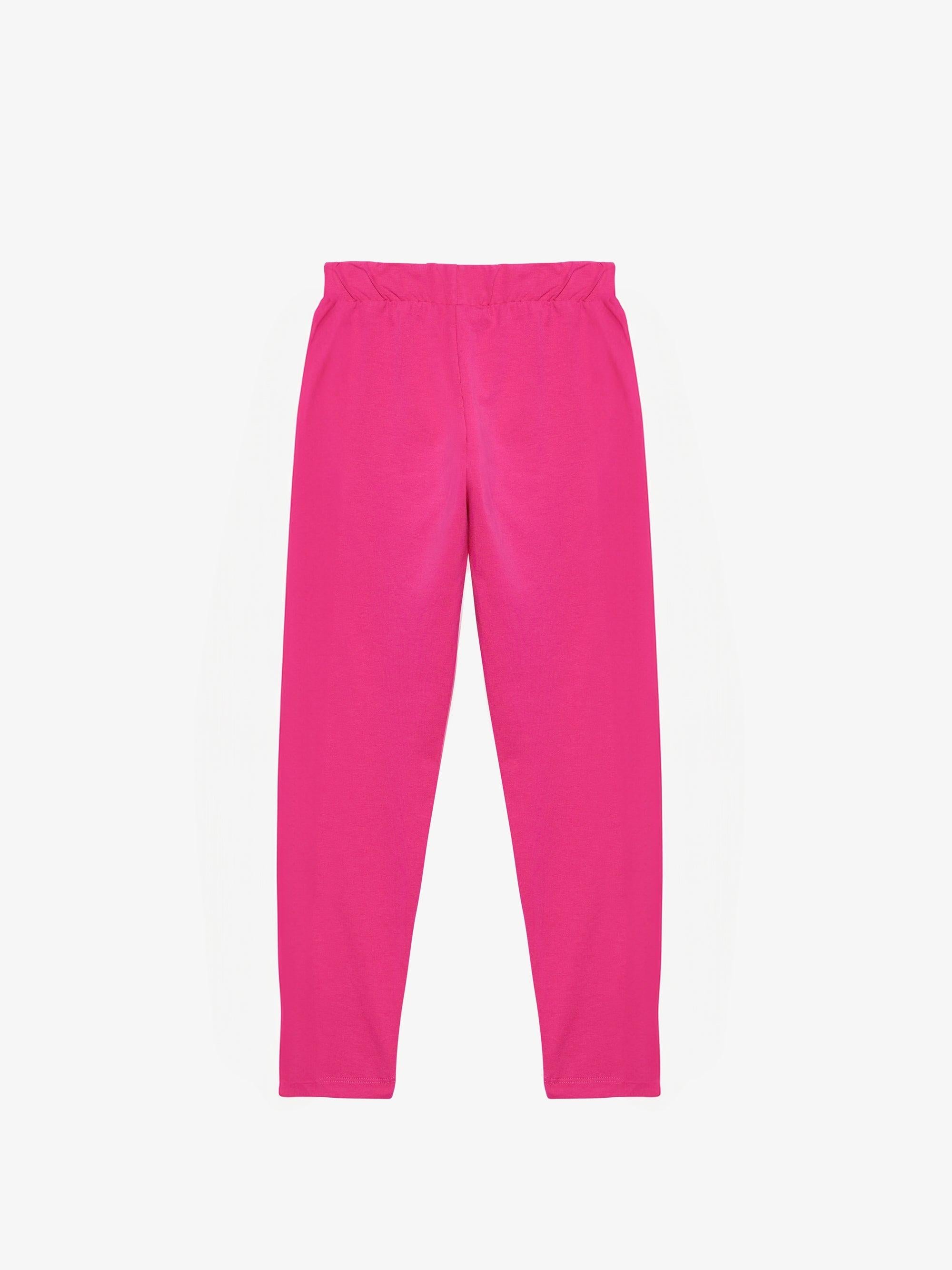 leggins con banda logata B2KW3022BA1 59 FUCSIA GCDS 
