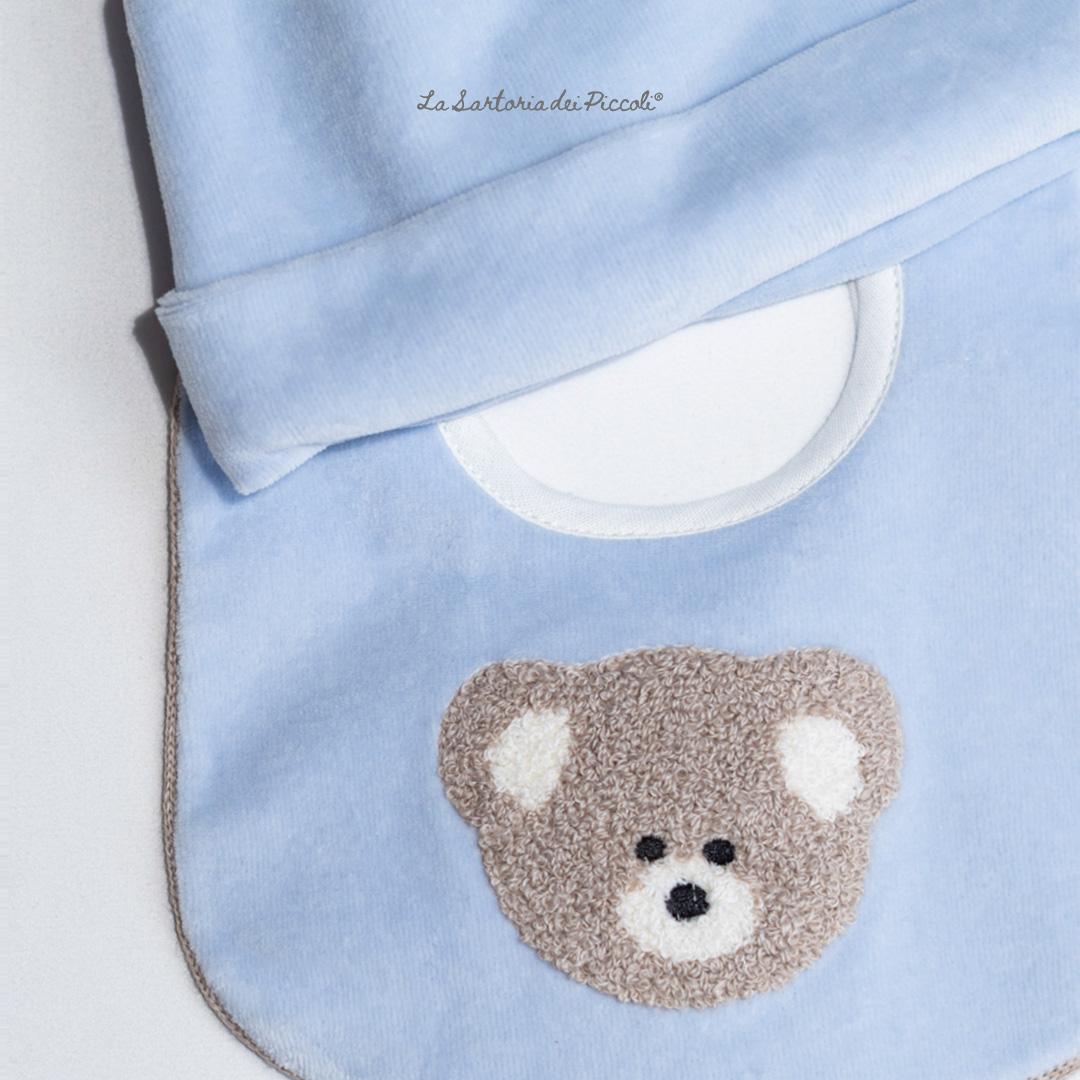 set cappellino e bavetta LR1114 UNI LA SARTORIA DEI PICCOLI 