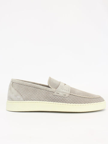 Mocassino in suede traforato 1055 FLORENCE ROCCIA ROSSI 