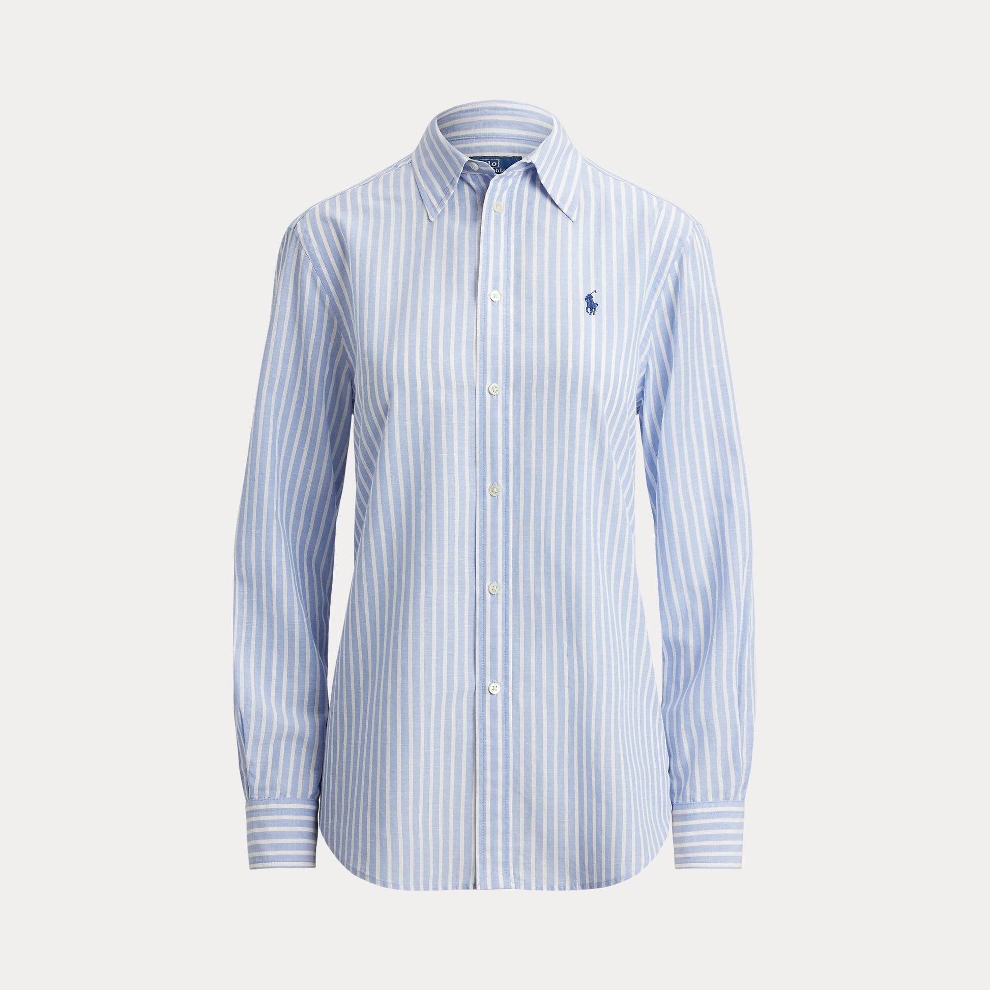 camicia in cotone e lino a righe 211-971514 503 RALPH LAUREN POLO 