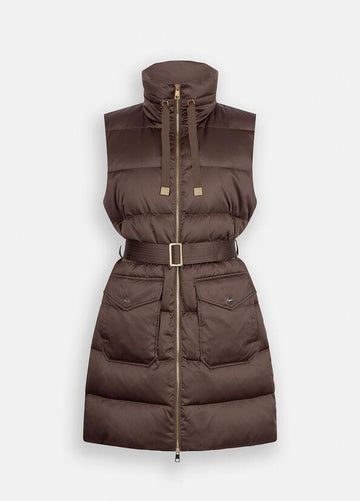 gilet lungo imbottito MF5292T017A 90915 LIU JO WHITE 