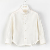 PURE FIRENZE camicia con bottoncini Panna