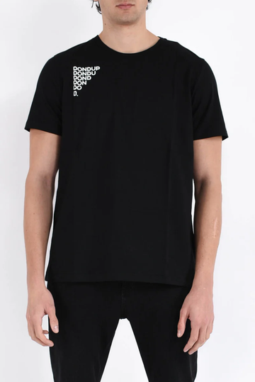 t-shirt con logo in tono US198JF0309UIT9 999 DONDUP 