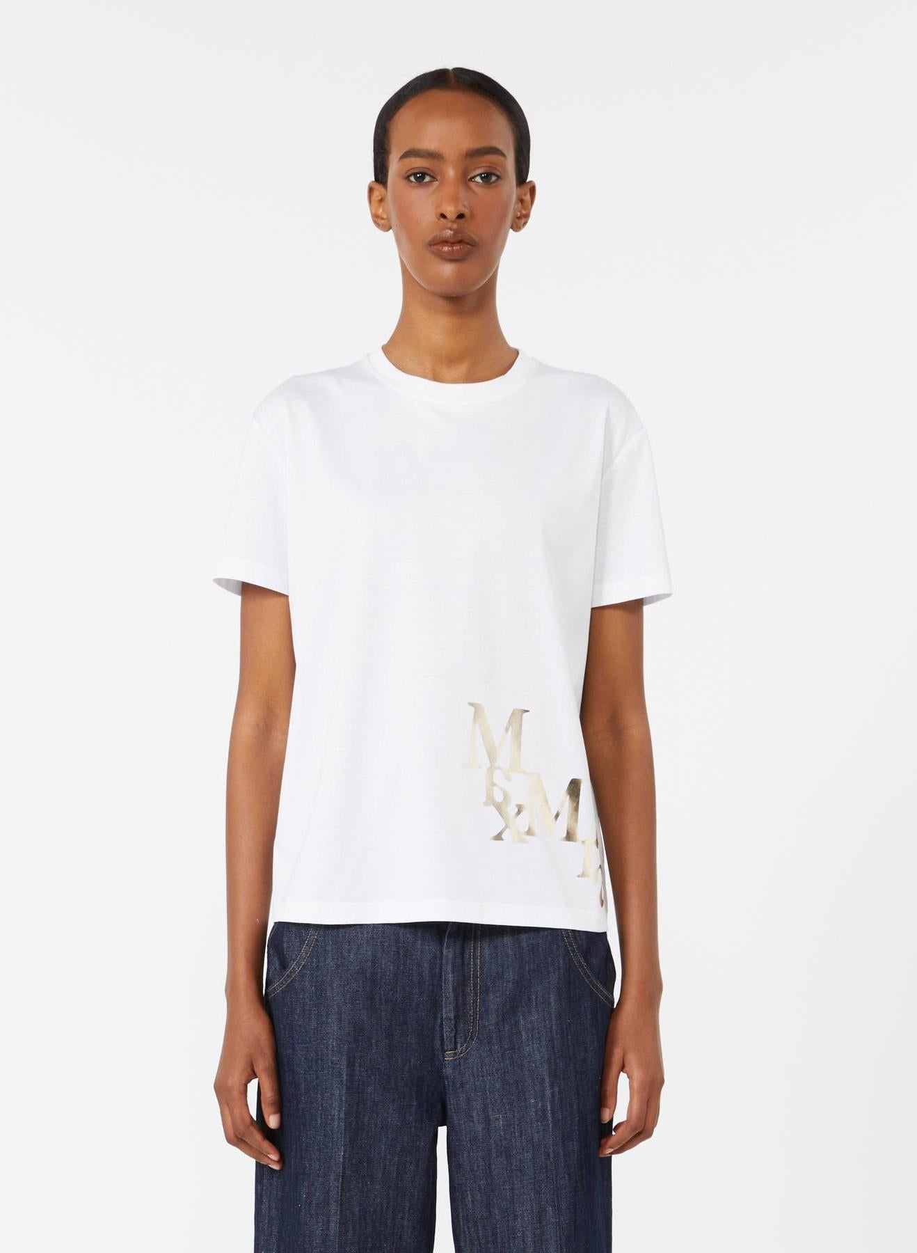 t-shirt in jersey di cotone SMMEDILE 007 S MAXMARA 