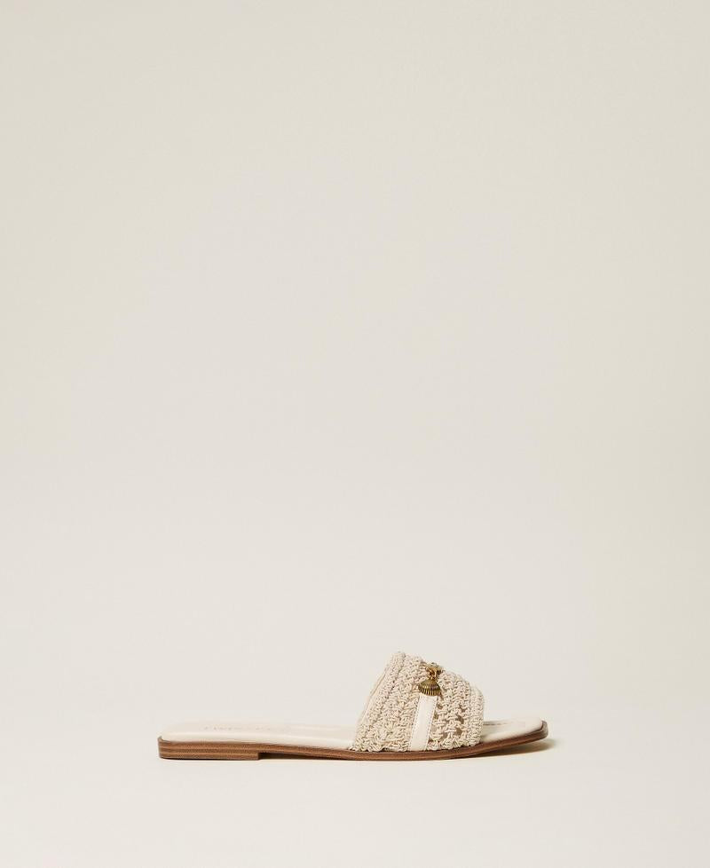 sandalo slide crochet 261TGT044 00059 TWINSET 