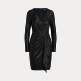LAUREN RALPH LAUREN abito incrociato lauren ralph lauren Nero