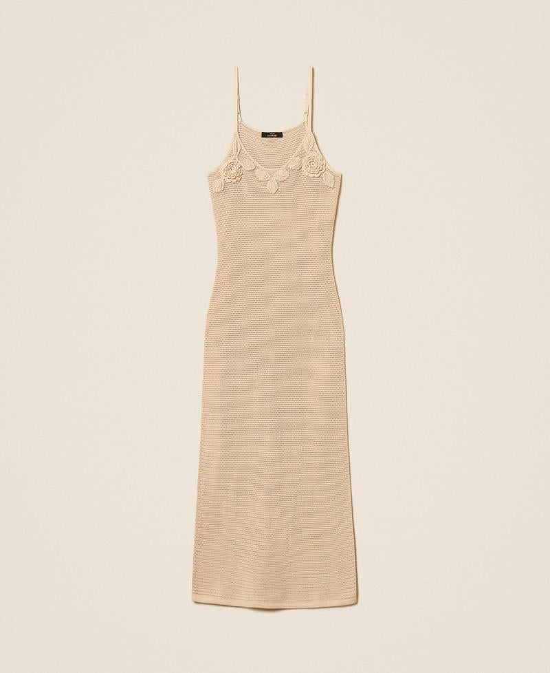 abito lungo in maglia a rete 261AT3020 13362 TWINSET ACTITUDE 