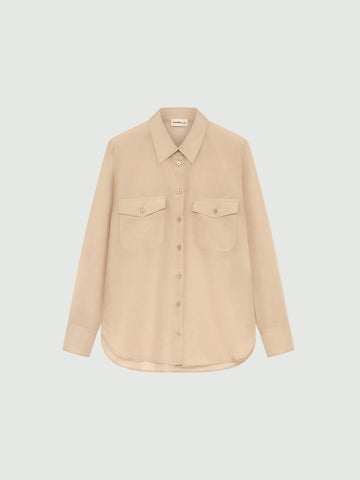 camicia in mussola di cotone e seta FREDA 002 MARella 