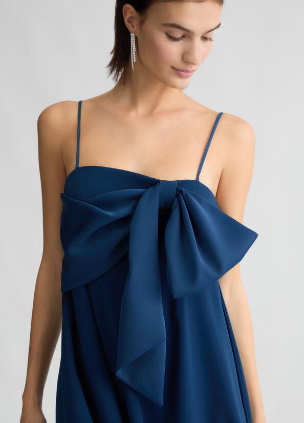 abito corto con fiocco applicato CA5245T3970 X0648 liU JO 