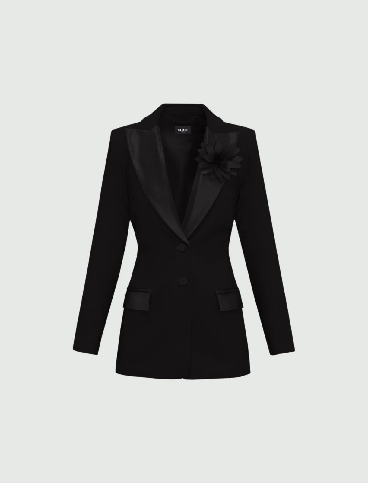 blazer monopetto con scollo in raso SONNI 009 EMME MARELLA 