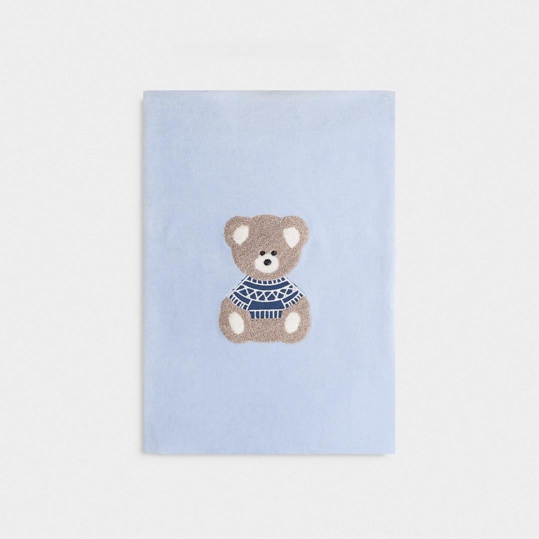 copertina in ciniglia azzurra LC1114 UNI LA SARTORIA DEI PICCOLI 