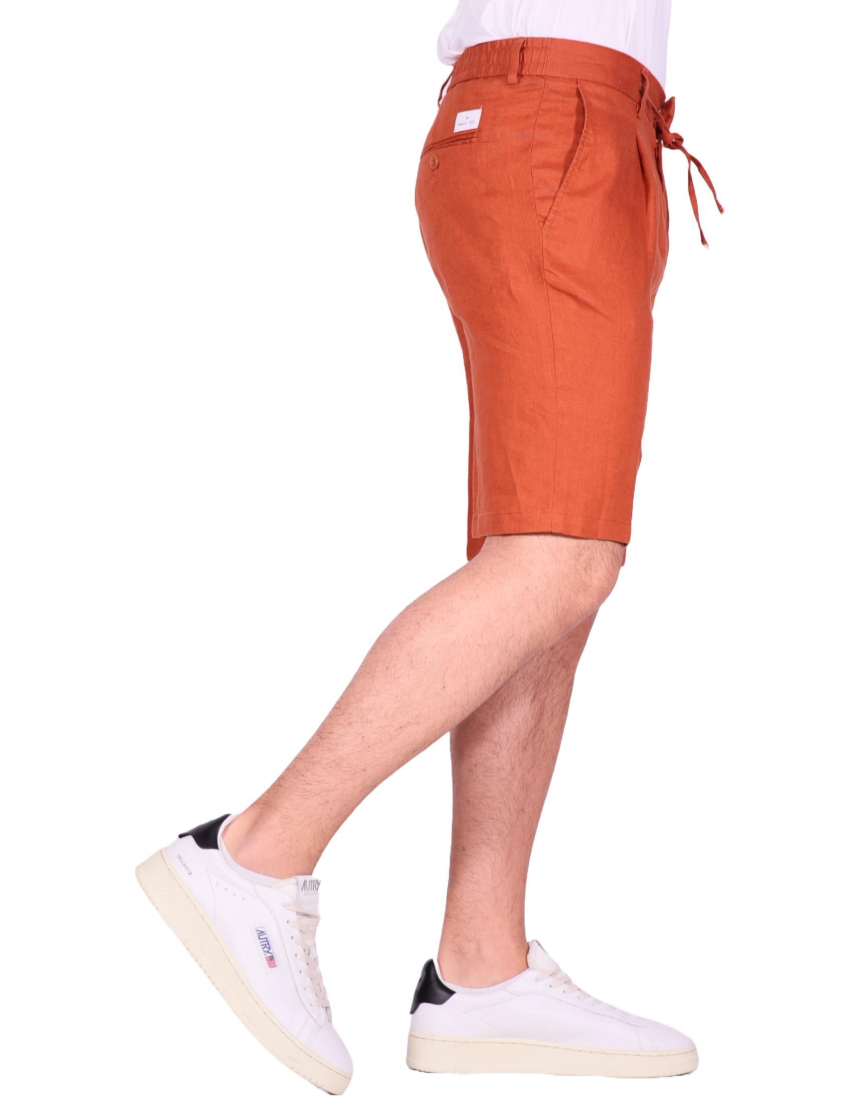 shorts pinces in lino 3632B1788LC 243408 27 MANUEL RITZ 
