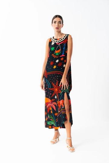 abito con stampa RE2503 ZODIAC MIRIAM STELLA 