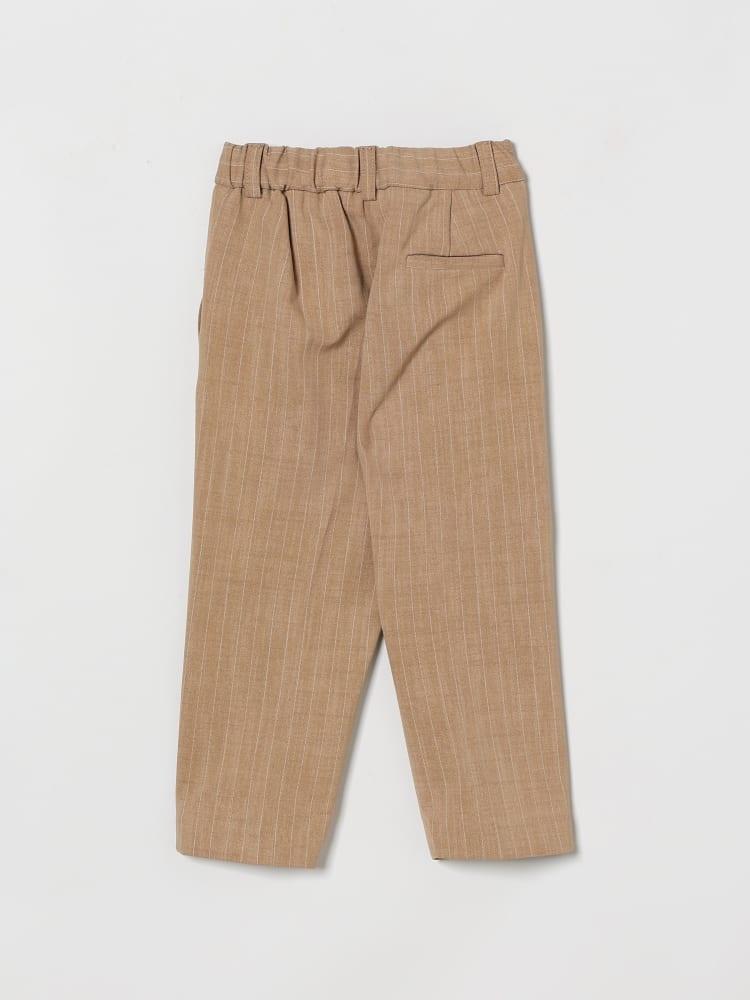 pantalone chino a righe MR3333 MOKA MANUEL RITZ KIDS 