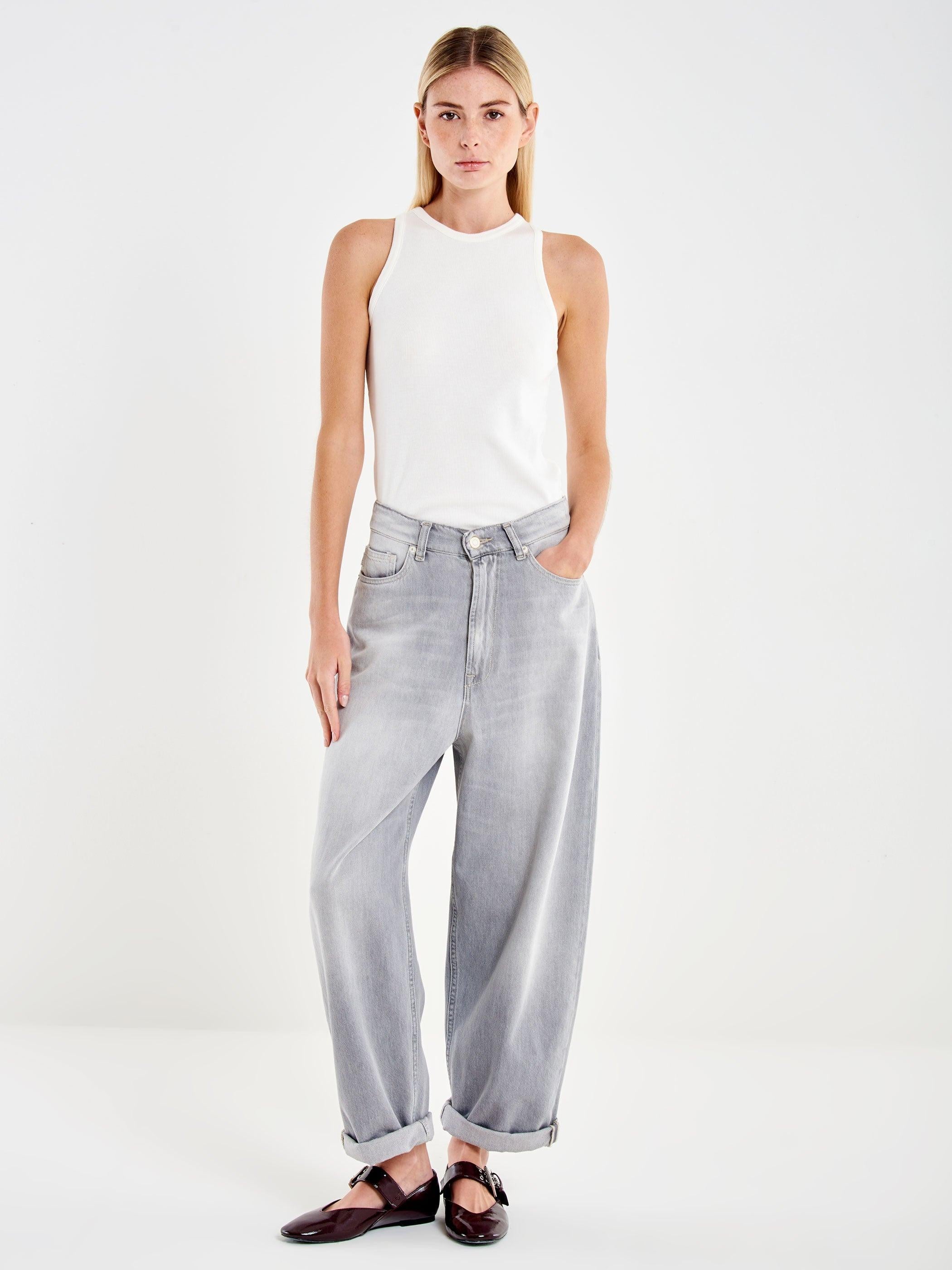 jeans laila relaxed fit DAB 5155 DENIM GRIGIO VICOLO 