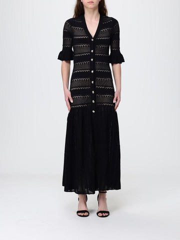 abito lungo in maglia CA6242MS55N 22222 LIU JO BLACK 
