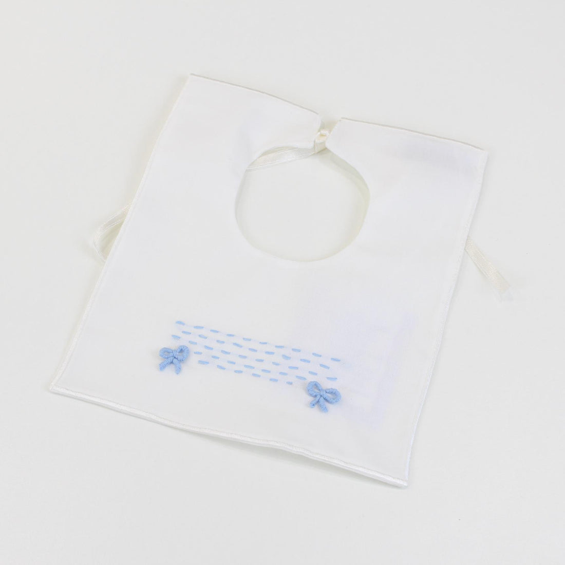 Bavetta primi mesi in cotone GRANSASSO BAVETTA CIELO/AVORIO PICCOLA GIUGGIOLA 