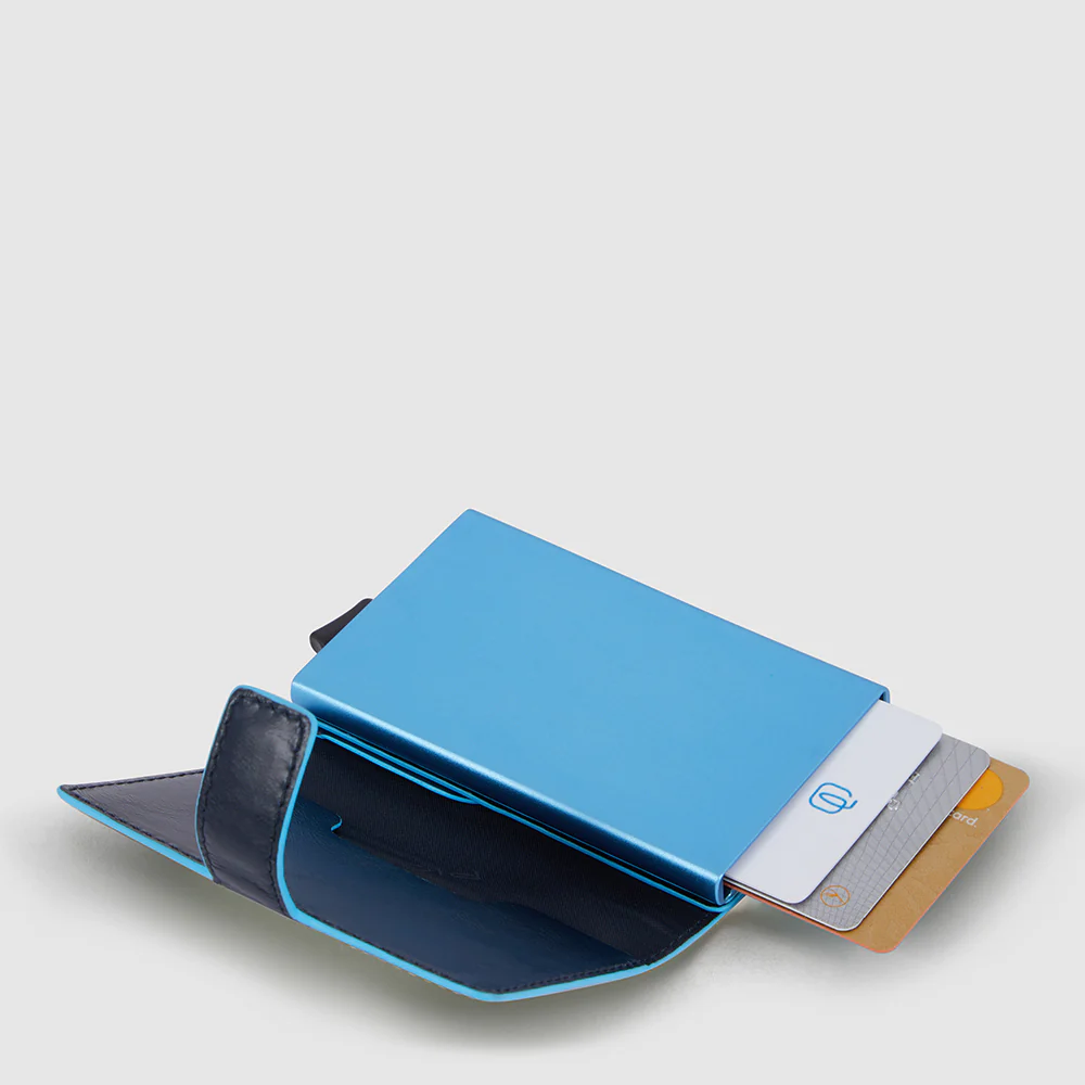 porta carte in metallo PP5649B2BLR BLU2 PIQUADRO 