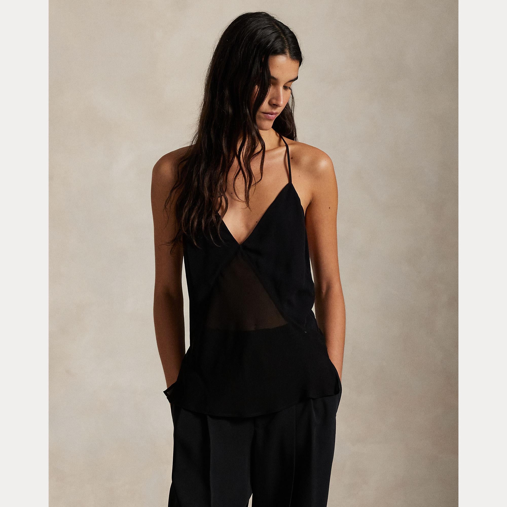 top effetto trasparente 211-978404 001 RALPH LAUREN POLO 