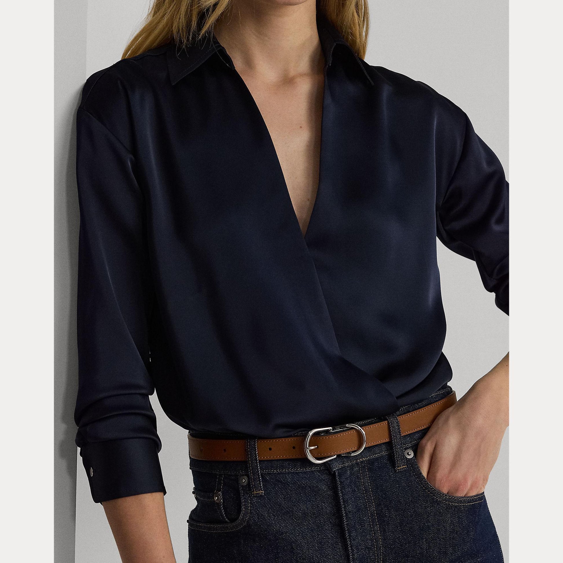 blusa charmeuse di raso 200-940215 001 LAUREN RALPH LAUREN 