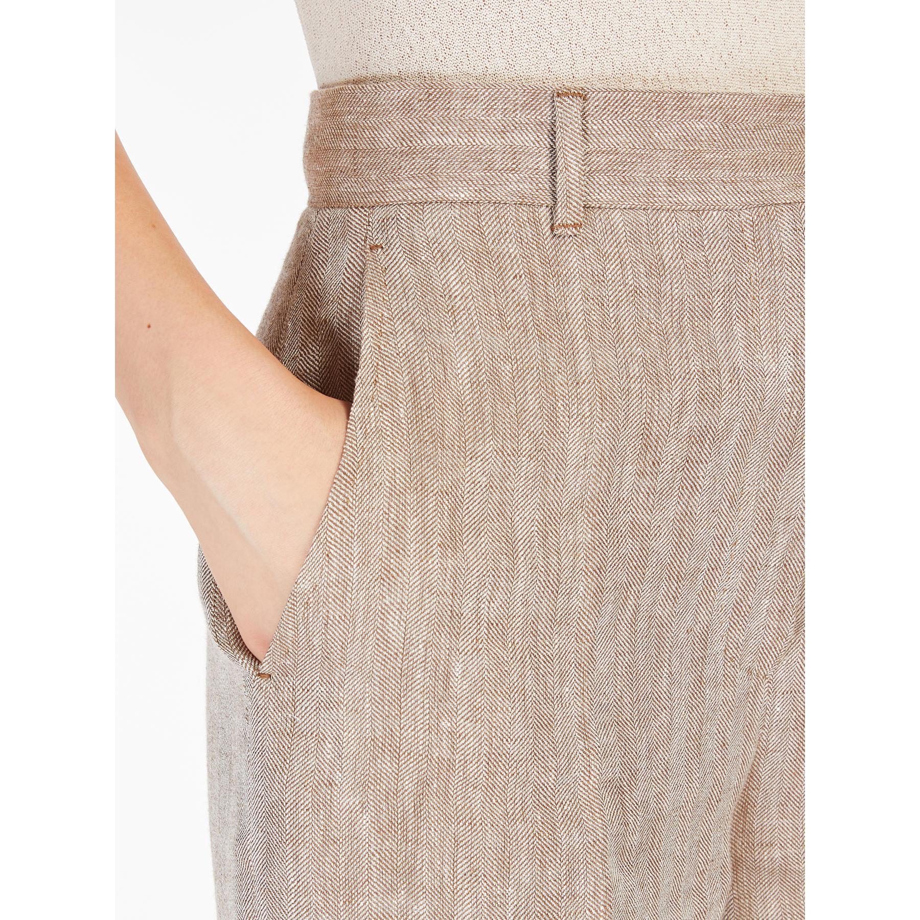 pantalone in lino melange SATIRA 004 MAXMARA 