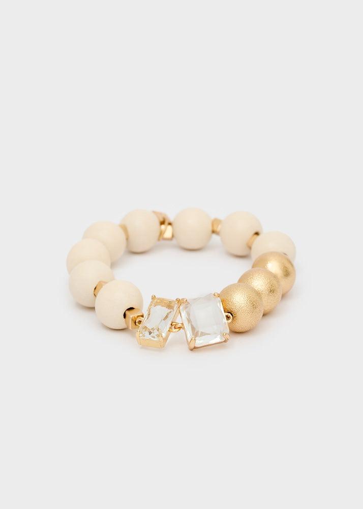 bracciale elastico in legno ABBR0193 ORO NALI' 