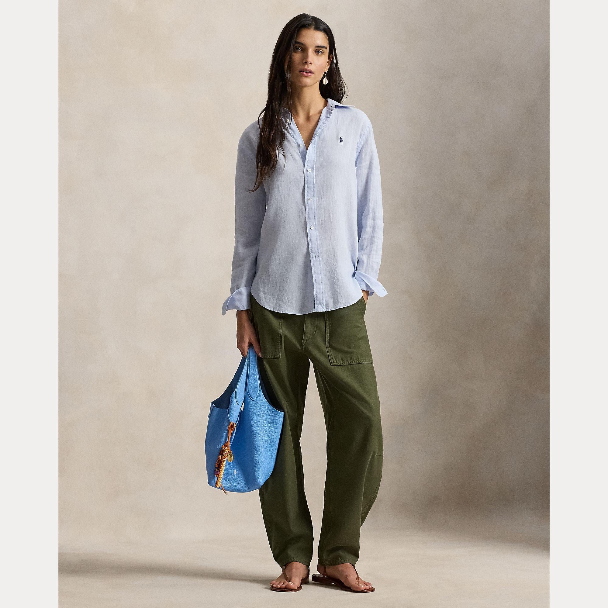 camicia in lino 211-970730 503 RALPH LAUREN POLO 