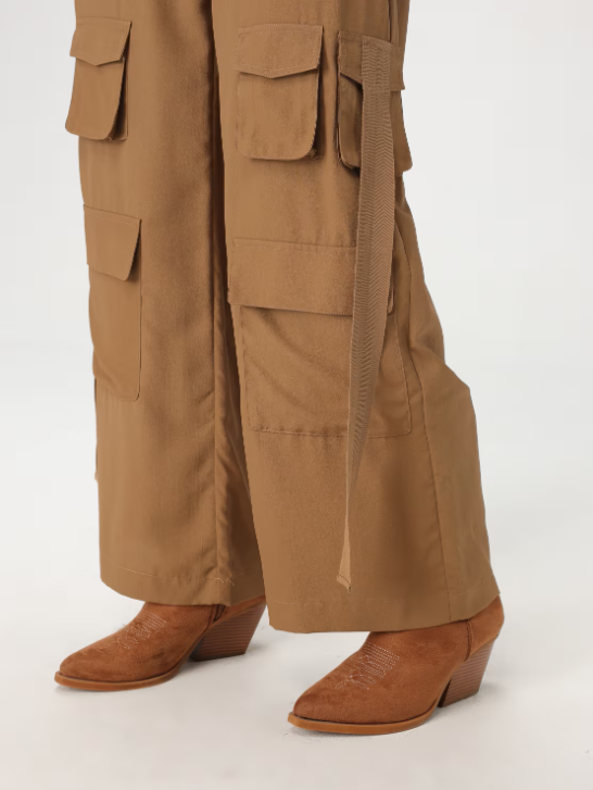 pantaloni cargo in crepe de chine 251AP2244 12116 TWINSET ACTITUDE 