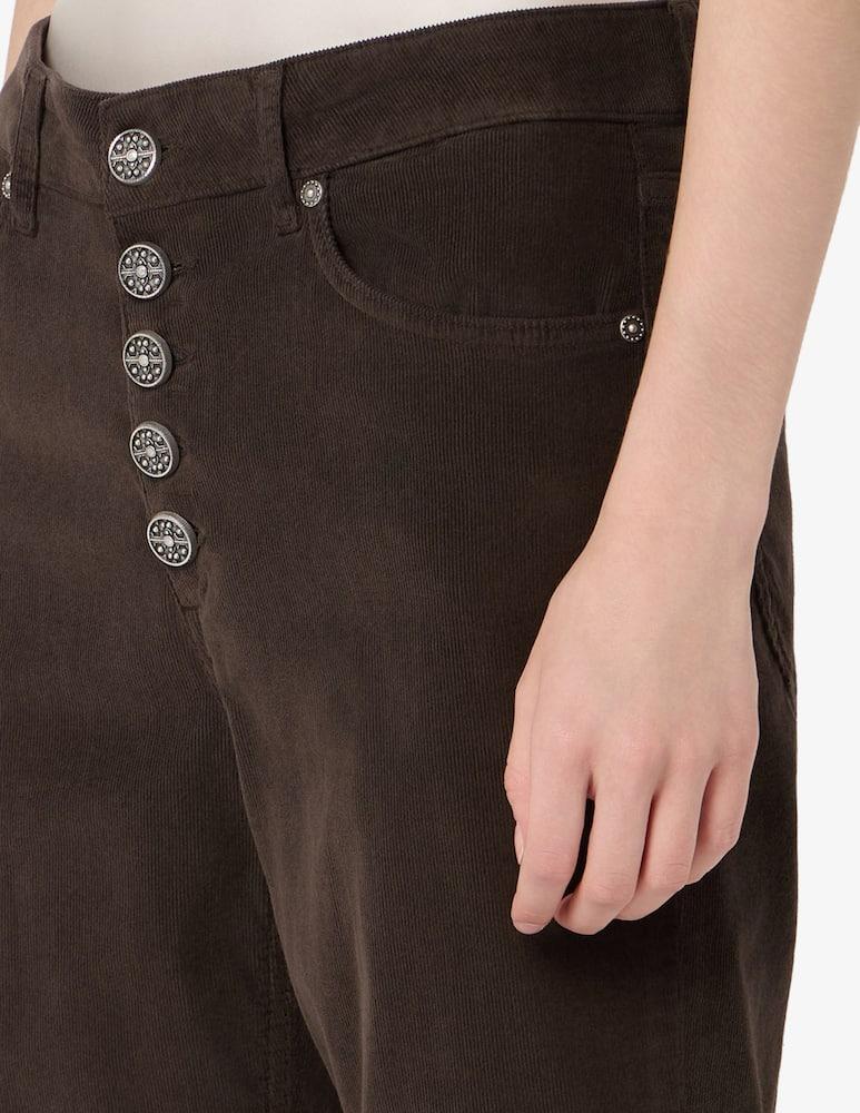 Pantalone koons loose in velluto DP268BVS0030DBM5 737 DONDUP 