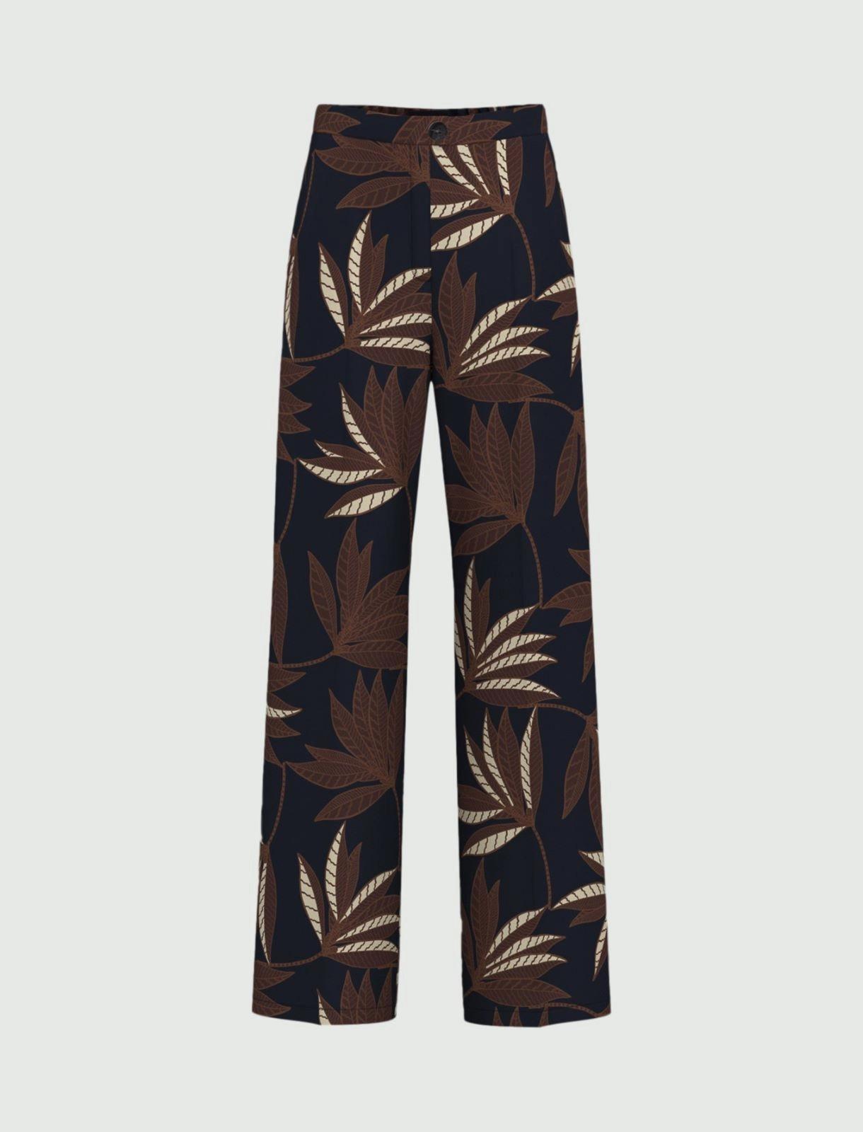 pantalone fantasia foglie VANDEA 010 EMME MARELLA 