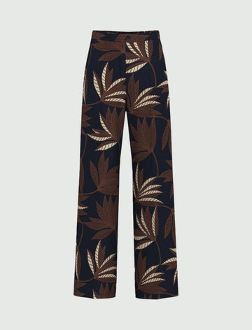 pantalone fantasia foglie VANDEA 010 EMME MARELLA 