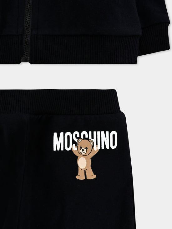 tuta con logo MUK05GLCA40 60100 MOSCHINO KIDS 