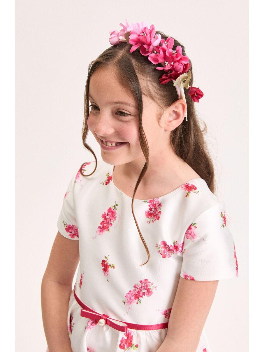 cerchietto con fiori 79G011 7071 9144 MONNALISA 