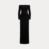 LAUREN RALPH LAUREN abito lungo con spalle scoperte Nero