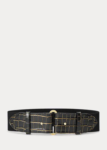 Cintura ampia in pelle lavorata 412-883694 001 LAUREN RALPH LAUREN 