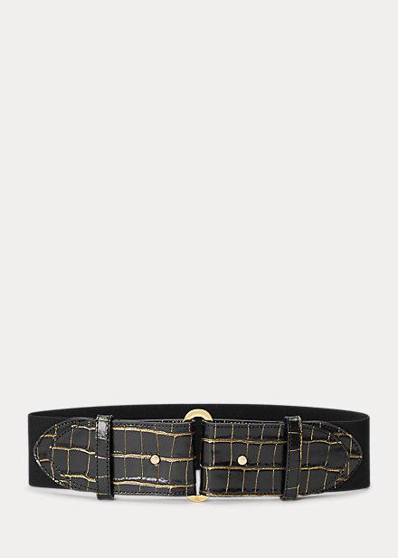 Cintura ampia in pelle lavorata 412-883694 001 LAUREN RALPH LAUREN 